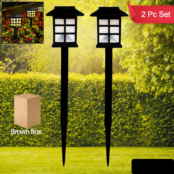 Solar Garden Lights Outdoor Solar Landscape Lights Waterproof Outdoor Solar Lights Walkway For Patio Lawn Yard And Landscape (Pack Of 2)