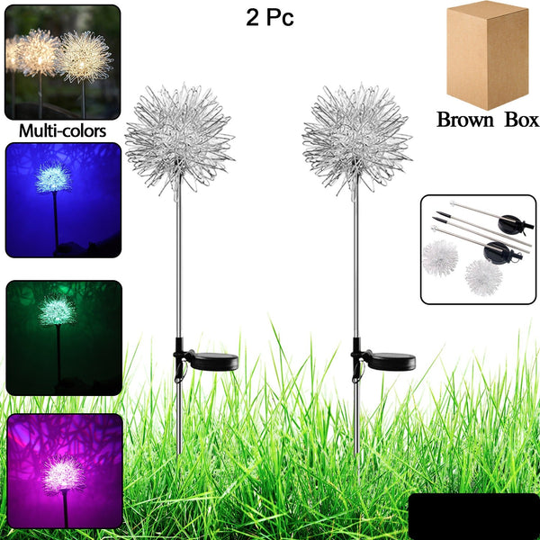 Solar Powered Dandelion Garden Lights (2 Pc)