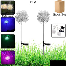 Solar Powered Dandelion Garden Lights (2 Pc)