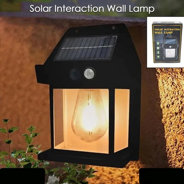 Solar Wall Lights  Lamp Outdoor Wireless Dusk To Dawn Porch Lights Fixture Solar Wall Lantern With 3 Modes Motion Sensor Waterproof Exterior Lighting With Clear Panel (1 Pc )