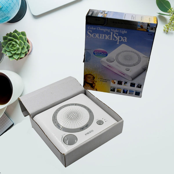 Sleep Therapy Noise Sound Therapy Machine With 8 High-fidelity Soothing Sleeping  Anxiety  Stress Natural Sounds Battery Or Adaptor Charging Options 3 Auto-off Timer Option