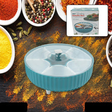 360 Revolving Spice Box  Dry Fruit Box Plastic 7 Compartment Box Suitable For Multipurpose Storage Use Like Dry Fruit  Spices  Pickle  Tea   Sugar Etc Kitchen Use