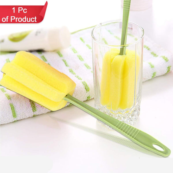 Sponge Cup Washing Brush Washing Cup Milk Bottle Cleaning Brush Kitchen Brush Water Cup Tea Cup Brush Sponge Head Household Kitchen Cleaning Tool (20cm)