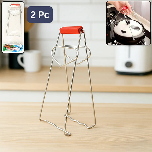 Heavy-duty Stainless Steel Kitchen Dish Plate Bowl Vessel Gripper Tong (2 Pc)
