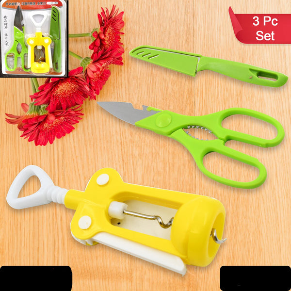 Multifunction Kitchen Tools Stainless Steel And Plastic Kitchen Knife And Scissor Ideal Accessory Set For Kitchen