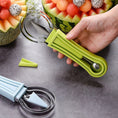 4 In 1 Stainless Steel Melon Baller Seed Remover Sorbet Dessert Ball Spoon Fruit Digging Spoon Double Sided Fruit Scooper Watermelon Baller Scoop