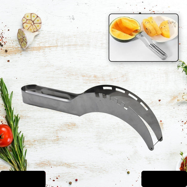 Stainless Steel Watermelon Cantaloupe Slicer Knife Corer Fruit Vegetable Tools Kitchen