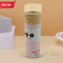 Steel Water Bottle With Glass Lid (350 Ml)