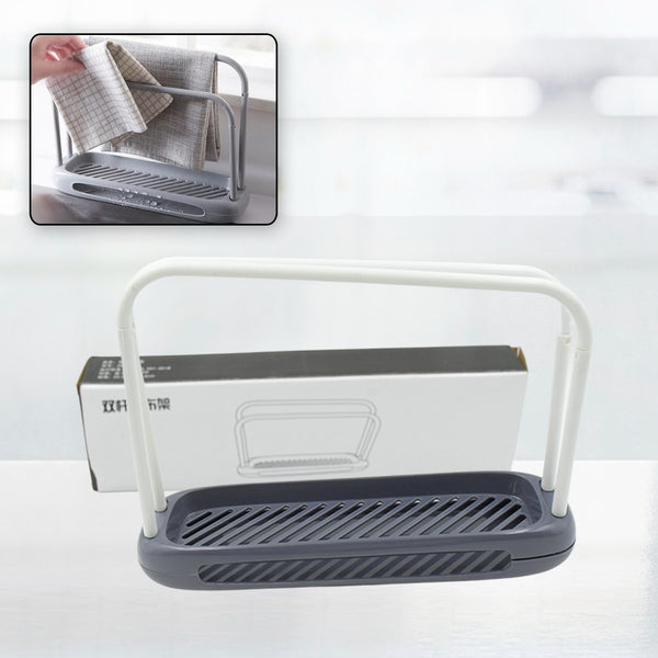 Storage Rack Kitchen Storage Holder Dish Towel Holder Dishcloth Rack Organizer Pool Dishcloth Drying Rack Sink Rag Holder Towel (1 Pc)