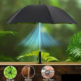 Sun Umbrella With Inside Fan Power Bank Umbrellas For Summer (1 Pc)