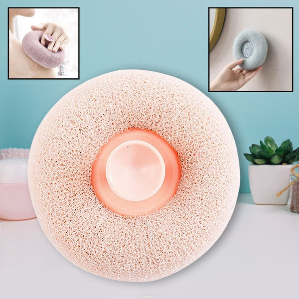 Super Soft Bath Sponge Flower Suction Cup Bath Sponges For Shower Women Men Foam Loofah Sponge Exfoliating Bath Sponge Body Washer Reusable Loofah Massage Bath (1 Pc)