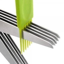 Multifunction Vegetable Stainless Steel Herbs Scissor With 5 Blades