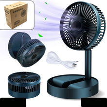 Telescopic Electric Desktop Fan Height Adjustable Foldable  Portable For Travel carry Silent Table Top Personal Fan For Bedside Office Table (Battery Not Include)