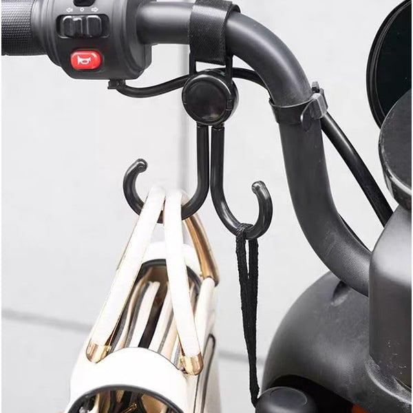 Multi-purpose Strong Pushchair Hook Clip Baby Carriage Hook 360degree Rotating Black Stroller Clip For Hanging Bag Baby Carriage Hook For Cars Wheelchairs Walking Aids Bicycles Shopping Trolley Bicycles (3 Pc)