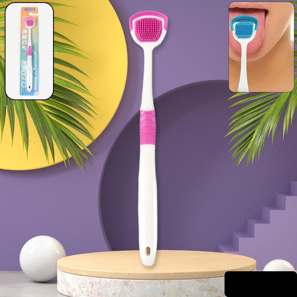 Tongue Cleaner Brush Silicone Tongue Scraper (1 Pc)