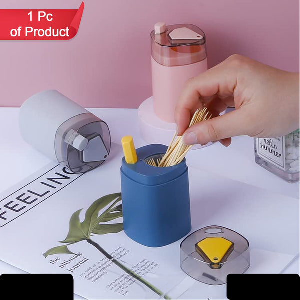 Toothpick Holder Dispenser Pop-up Automatic Toothpick Dispenser For Kitchen Restaurant Thickening Toothpicks Container Pocket Novelty Safe Container Toothpick Storage Box.