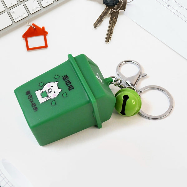 Trash Can Keychain Recycle Can Keyring Novelty Keychain Garbage Classification Keyholder For And Adults