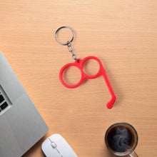 2-in-1 Plastic Dual-finger Mobile Stand Cum Keyring  (Mixed Color, Pack of 6 Pcs)