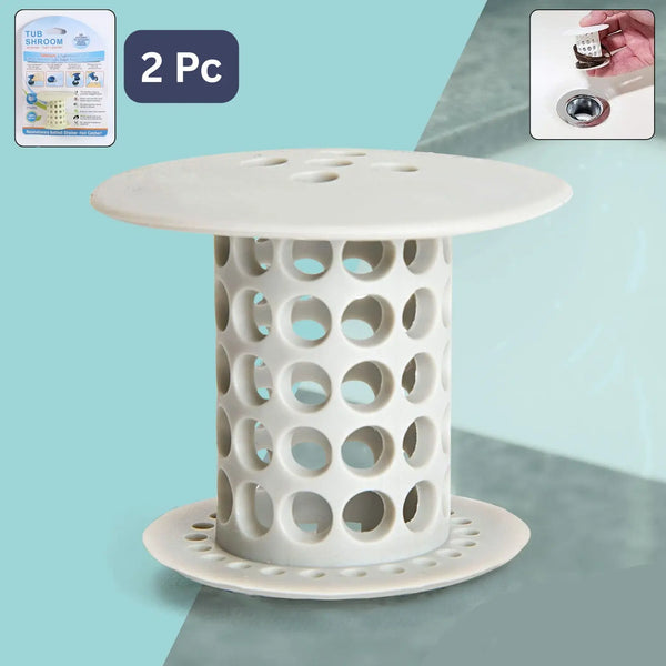 Universal Tub Drain Hair Catcher Strainer (2 Pc)