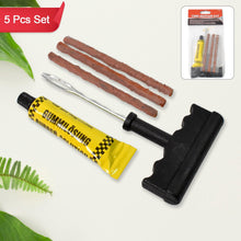 Tyre Puncture Repair Kit With 3 Seal Strips (5 Pcs Set)