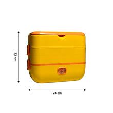 2 Layer Electric Lunch Box For Office Portable Lunch Warmer With Removable 4 Stainless Steel Container.
