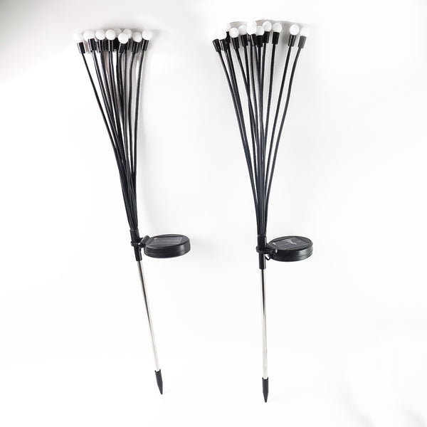 Solar-Powered Firefly Garden Decorative Led Light Set (2 Pc)