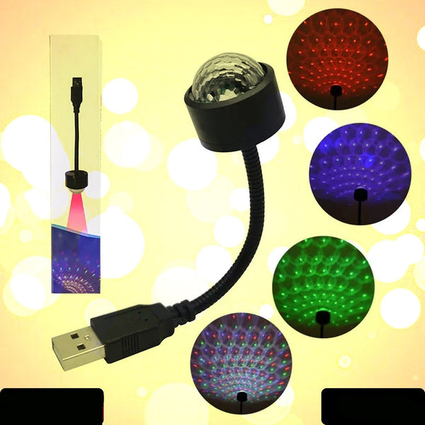 Usb Star Night Light Projector And Mini Disco Ball Light Adjustable Auto Roof Interior Car Ceiling Lights Flexible Atmosphere Strobe Light Decorations For Bedroom Car Party Ceiling