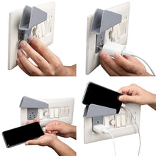 Plastic Secure Mobile Phone Charging Stand Holder (4 Pc, Mix Color)