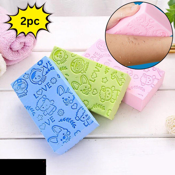 Ultra Soft Exfoliating Sponge Dead Skin Remover Sponge For Body  Face Scrubber For Women And Men (2 Pc)