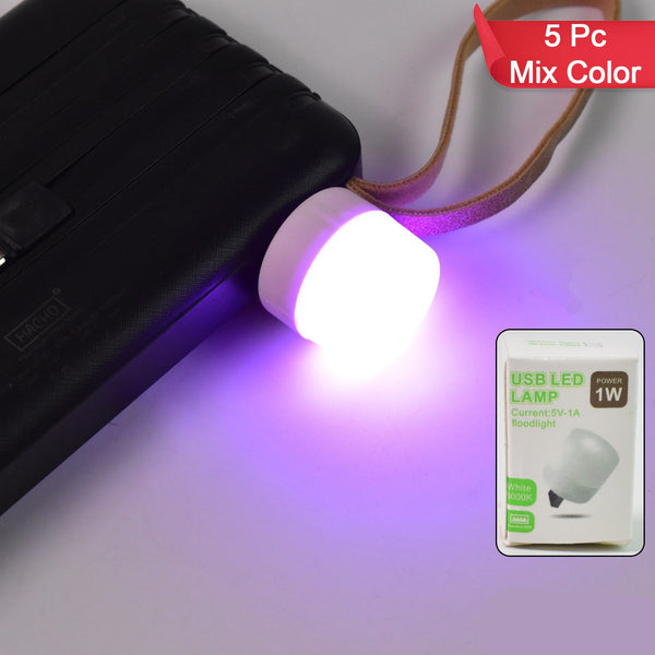 Usb Led Lamp Night Light Mini Portable For Pc And Laptop (5 Pcs  Mix Color)
