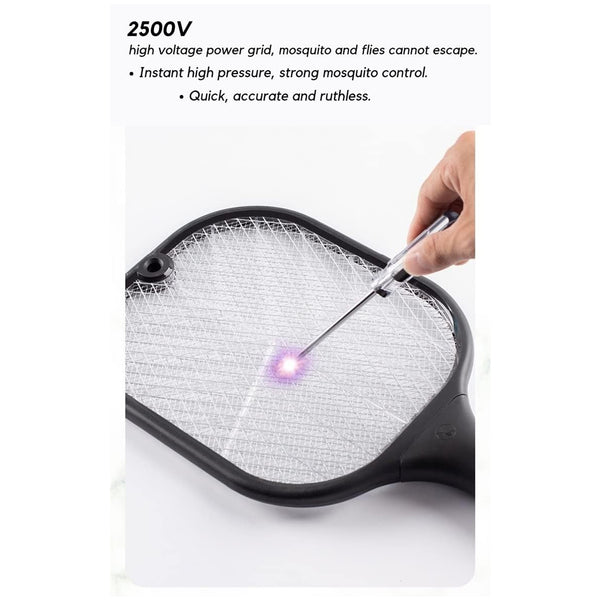 Mosquito Killer Racket Rechargeable Automatic Electric Fly Swatter  Mosquito Zapper Racket With Uv Light Lamp  Mosquito Swatter With Usb Charging Base  Electric Insect Killer Racket Machine Bat