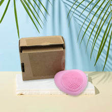 Waterproof Face Wash Brush Face Scrubber Facial Cleansing Brush Exfoliating Silicone Face Hot Compress Scrubber Cleaning For Deep Skin Care Heart Shaped For Women For Home