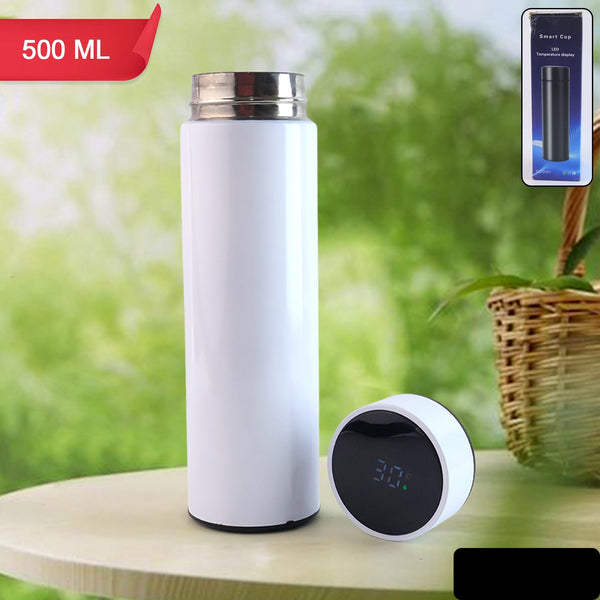 White Vacuum Insulated Water Bottle (1 Pc  500ml)