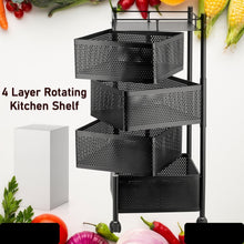 Metal High Quality Kitchen Trolley Kitchen Organizer Items And Kitchen Accessories Items For Kitchen Rack Square Design For Fruits  Vegetable Onion Storage Kitchen Trolley With Wheels (4 Layer  3 Layer)