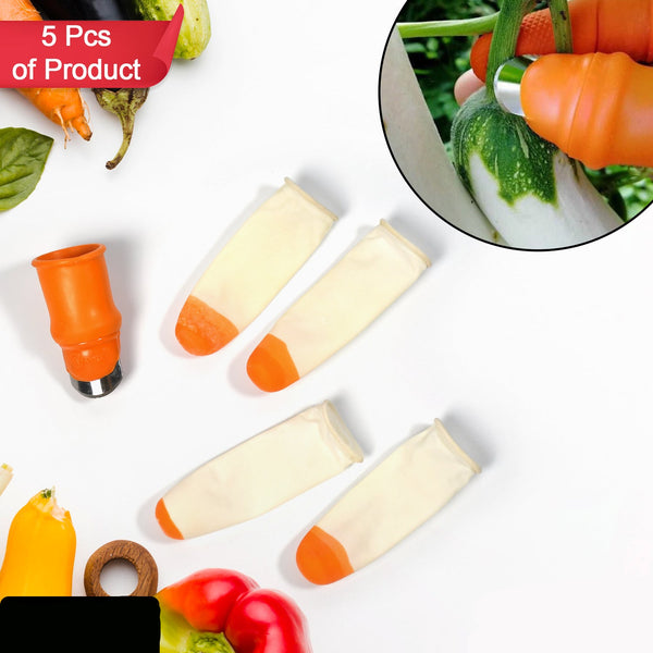 Vegetable Thumb Cutter And Tool 5pc Set With Effective Sharp Cutting Blade System