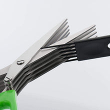 Multifunction Vegetable Stainless Steel Herbs Scissor With 5 Blades
