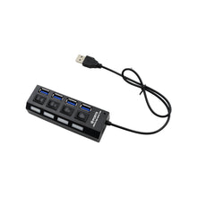 4 Port Usb Hub Usb 2.0 Hub Splitter High Speed With On/ off Switch Multi Led Adapter Compatible With Tablet Laptop Computer Notebook