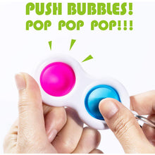 Simple Dimple Fidget Toy Mini Keychain (2 Pc)