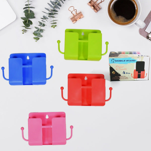Wall Mounted Storage Box Remote Storage Organizer Case With 2 Side Hanging Hooks