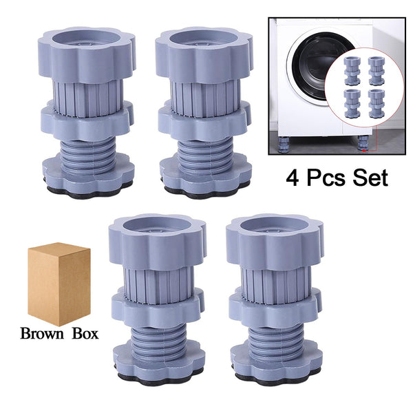 Washing Machine Support Anti Vibration Washing Machine Support Adjustable Washer Anti Vibration Pads Washer  Dryer Pedestals Washing Machine Accessory Anti- Skid Pad Pvc Lifting Pad Non-slip ( 4 Pc Set )