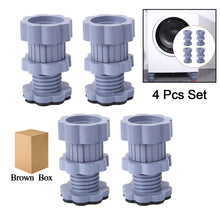 Washing Machine Support Anti Vibration Washing Machine Support Adjustable Washer Anti Vibration Pads Washer  Dryer Pedestals Washing Machine Accessory Anti- Skid Pad Pvc Lifting Pad Non-slip ( 4 Pc Set )