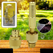 Water Spray Nozzle For Water Pipe Booster Nozzle For Car Wash Nozzle With High Pressure Water Adjustable Brass Nozzle Water Spray Gun For Gardening Watering Tools