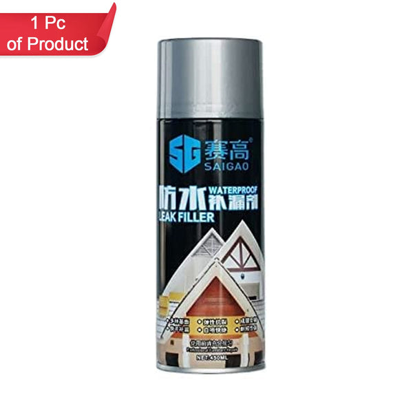 Waterproof Leak Filler Spray Rubber Flex Repair Sealant - Point To Seal Cracks Holes Leaks Corrosion More For Indoor Or Outdoor Use Black Paint (450 Ml)