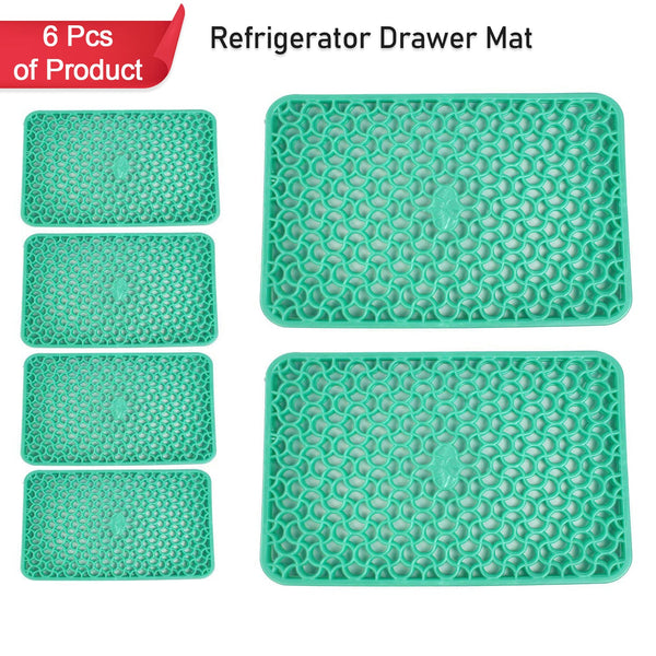 Waterproof Pvc Refrigerator Drawer Mats Multipurpose Mats fridge Mats Set Of 6 Pcs