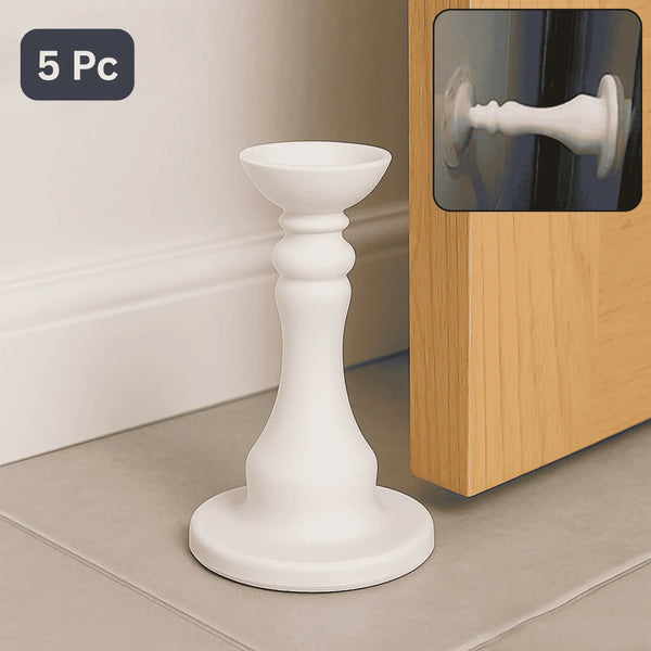 White Washing Machine Door Holder , Door Stopper , Gap Holder , Air Circulation Stopper , Washing Machine Air Dry Tool , Candle-Shape Door Stopper , Decorative Door Blocker (5 Pcs)