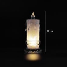 Big Size Flameless Melted Design Candles For Decoration (Set Of 12pc)