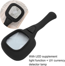 Handheld Magnifying Glass 6 Led Illuminated Lighted Magnifier For Seniors Reading Soldering Inspection Coins Jewelry Exploring