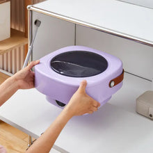 Mini Washing Machine Foldable Mini Washer With Drain Basket Portable Washing Machine Foldable For Laundry Travel Camping Rv Baby Clothes