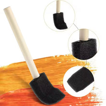 Multipurpose Sponge Brushes For Painting and cleaning With Wooden Handles (5 Pcs Set)