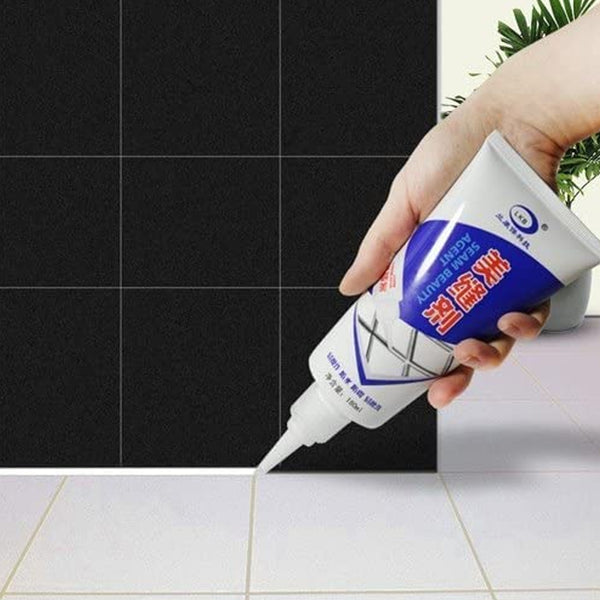 Waterproof Tile Gap Crack Grout Filler Water-resistant Silicone Sealant For Diy Home Sink Gaps  Tiles Gaps  Grouts Repair Filler Tube For Home Office Bathroom Toilets Kitchen (180 Ml)